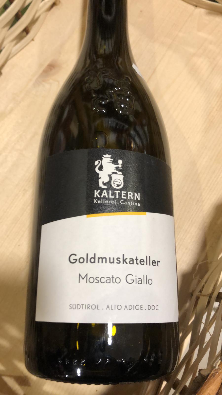 Kaltern - Goldmuskatellern, Moscato Giallo